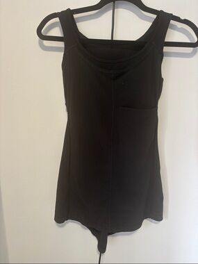 lululemon athletica Black Tank with Front built in sports bra